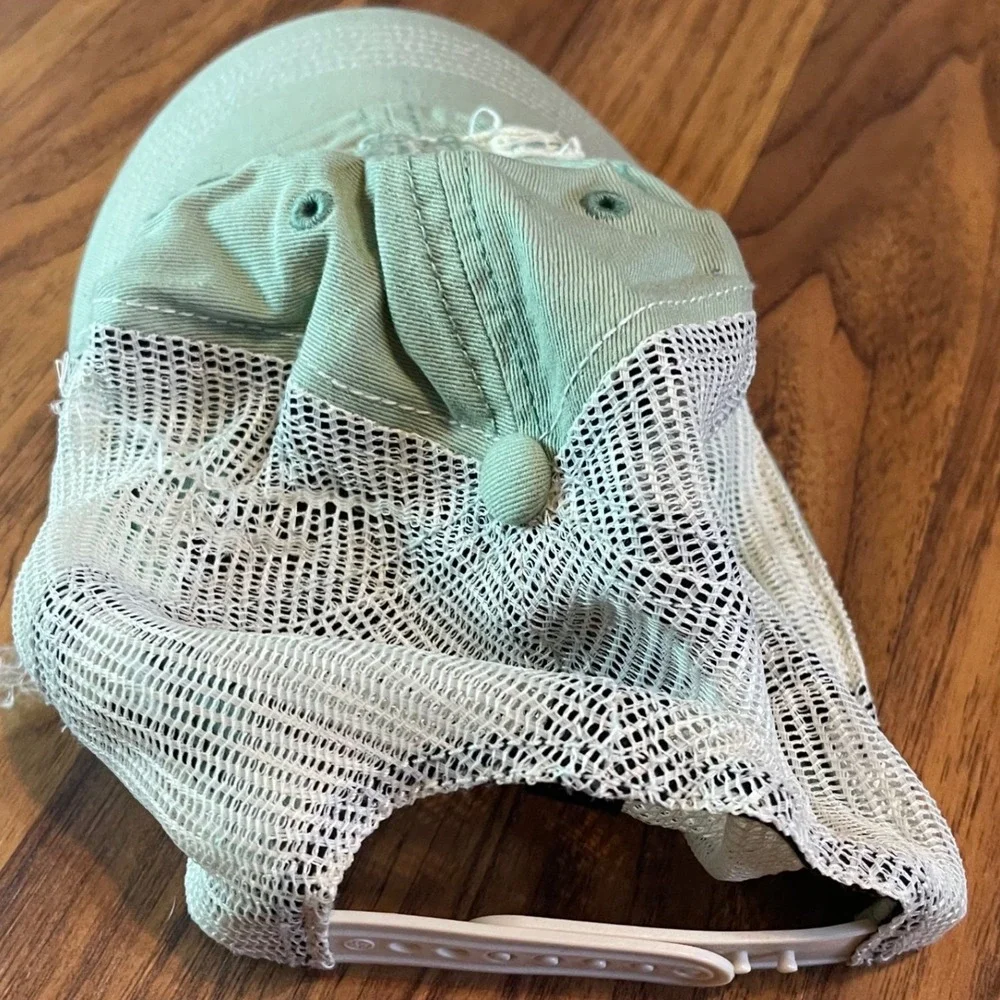 47 Brand Dam Breakers MiLB Trucker Hat Mens OSFM Sage Green Distressed Snapback